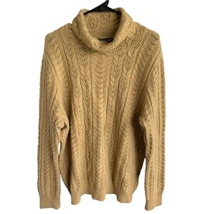 Lauren Ralph Lauren Tan Cowl Neck Sweater